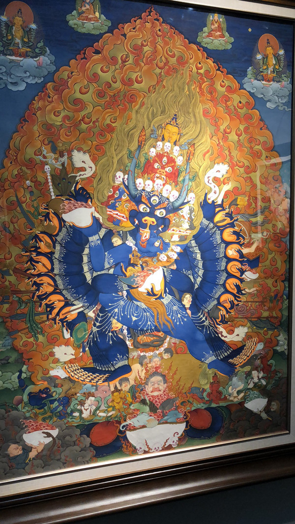 安多强巴唐卡画院成立一周年画展在西藏拉萨举行