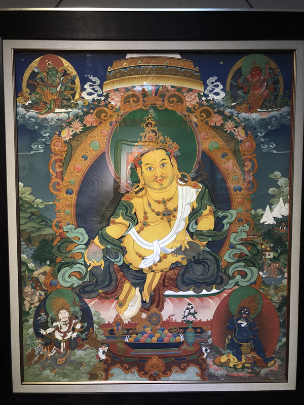 安多强巴唐卡画院成立一周年画展在西藏拉萨举行